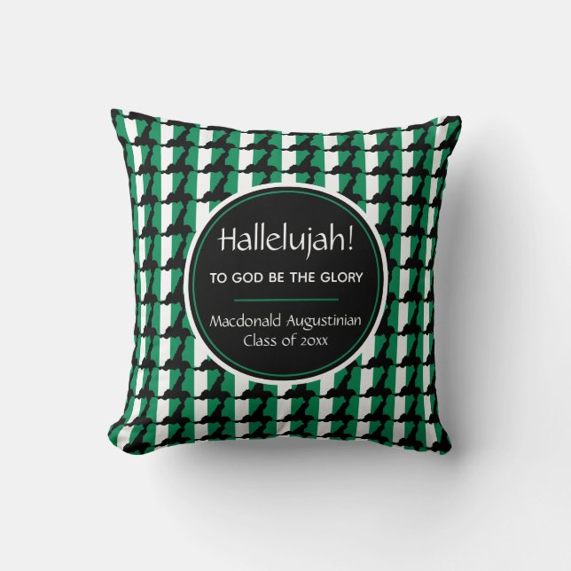 Almofada NIGERIA Map Formando Personalizado HALLELUJAH Keep (Frente)