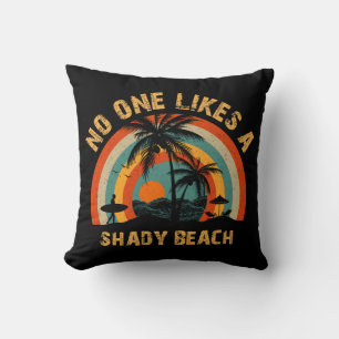 Almofada Ninguém gosta de uma praia shady