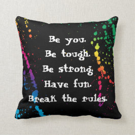 Almofada [Ninguém se lembra da boa garota] Pintar preto