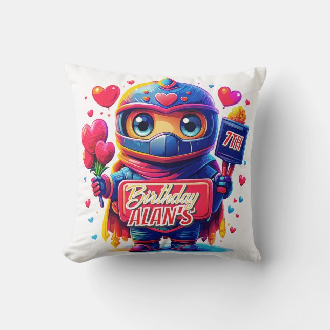 Almofada Ninja do Amor: Bonita e Romance! Presente especial (Frente)