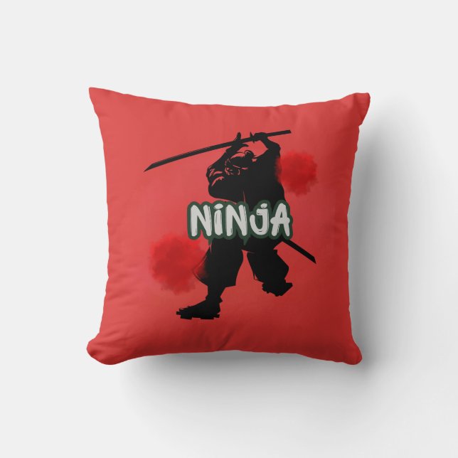 Almofada Ninja Lua de Sangue (Frente)