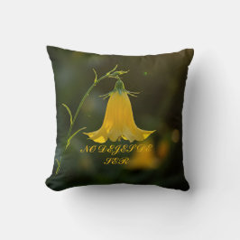 Almofada No dejes de ser / Yellow Flower Throw Pillow