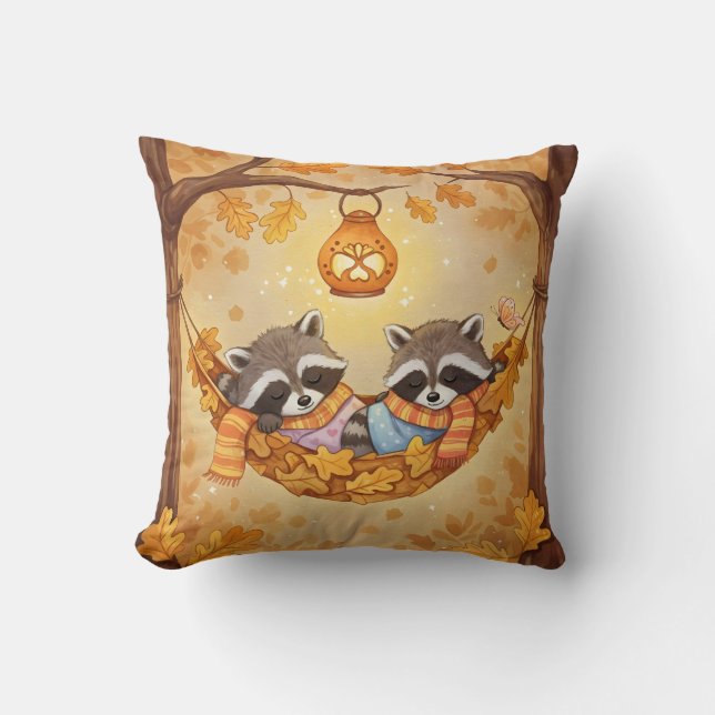 Almofada No Hammock, Raccoons (Frente)