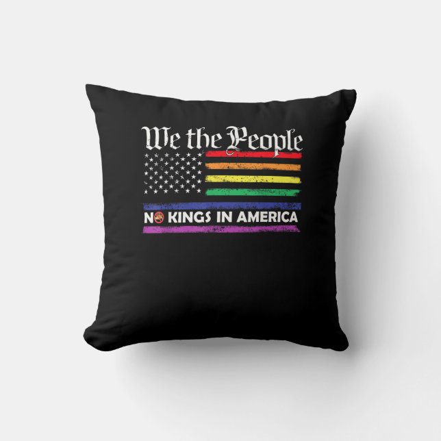 Almofada No Kings In America We The People Creative Design (Frente)