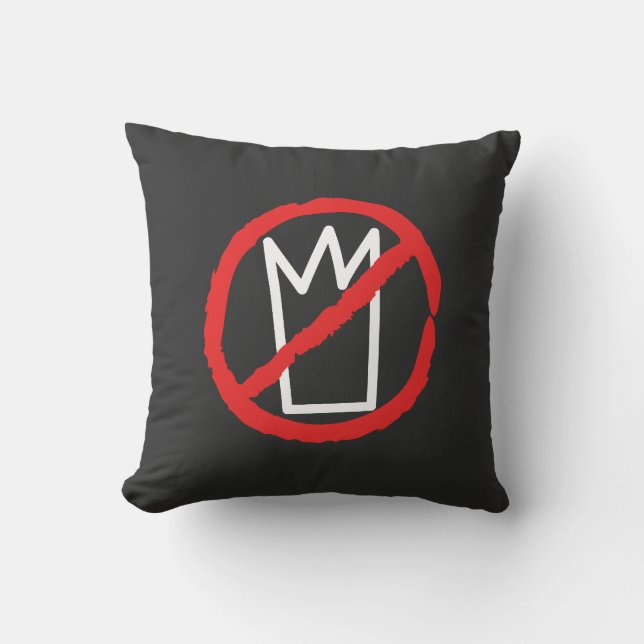 Almofada No kings protest crown logo (Frente)