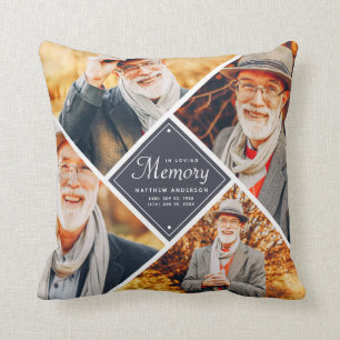 Almofada No Loving Memory Modern Multi Photo Template