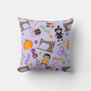 Almofada Noções de costura do Halloween Seamstress