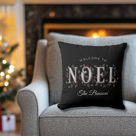 Almofada Noel Decorative Black Red Personalizado Natal