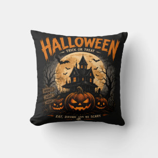 Almofada Noite Assustadora de Halloween em Casa Assombrada
