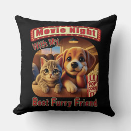 Almofada Noite de Filme - Melhor Amigo de Furto - Gato e Ca