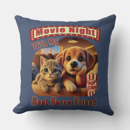 Almofada Noite de Filme - Melhor Amigo de Furto - Gato e Ca