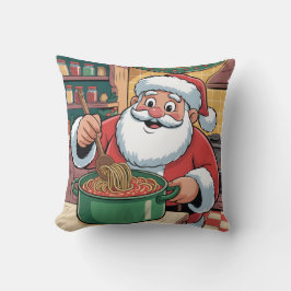 Almofada Noite de Macarrão do Papai Noel Personalizado