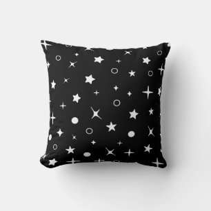Almofada noite do céu das estrelas negras