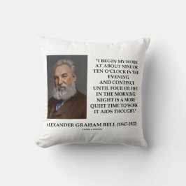 Almofada Noite É Um Momento Mais Silencioso Para Trabalhar 