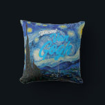 Almofada Noite estelar Vincent van Gogh famoso quadro<br><div class="desc">Noite estelar Vincent van Gogh famoso quadro</div>
