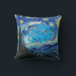 Almofada Noite estelar Vincent van Gogh famoso quadro<br><div class="desc">Noite estelar Vincent van Gogh famoso quadro</div>