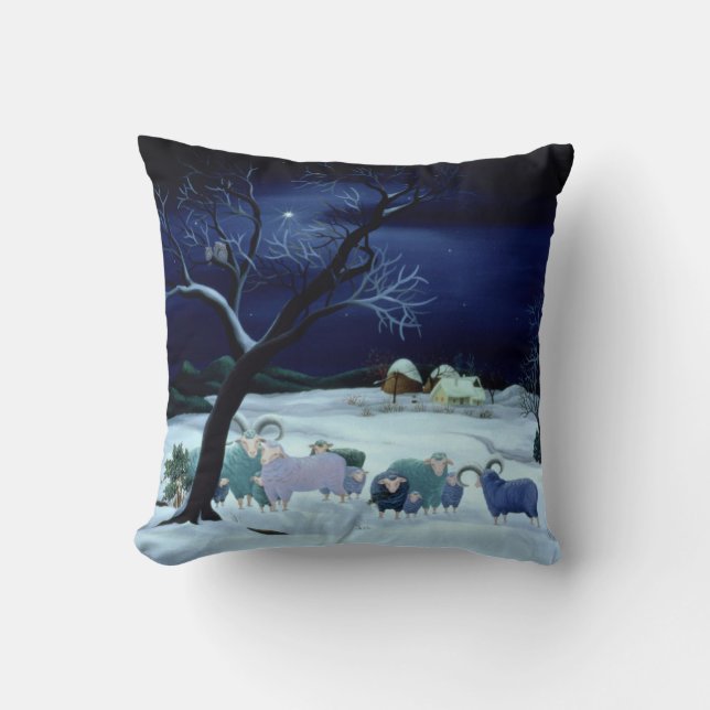 Almofada Noite santamente 1995 da noite silenciosa (Frente)