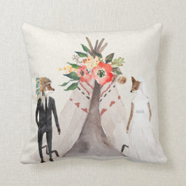 Almofada Noivos do Fox do nativo americano