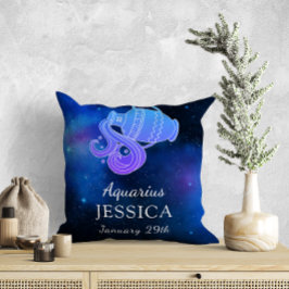 Almofada Nome com sinal Zodiac Travesseiro decorativo de Gi