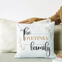 Nome da Família Personalizada Moderna e Sofisticad