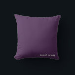 Almofada Nome de cor azul John púrpura<br><div class="desc">Nome de cor azul John púrpura</div>