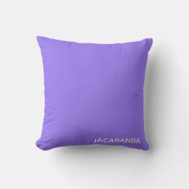 Almofada Nome de cor púrpura Jacaranda