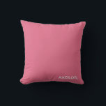 Almofada Nome de cor rosa Axolotl<br><div class="desc">Nome de cor rosa Axolotl</div>