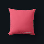 Almofada Nome de cor rosa Flamingo<br><div class="desc">Nome de cor rosa Flamingo</div>