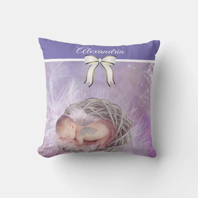 Almofada & Nome de Foto Personalizado (Frente)