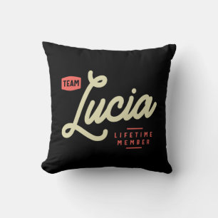 Almofada Nome de Lúcia Nome de Aniversário Personalizado Lú