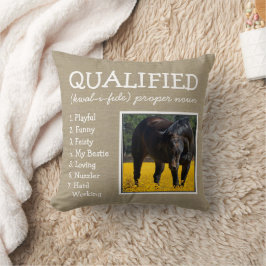 Almofada Nome De Pet Personalizado/Foto/Traços No Linen Fau