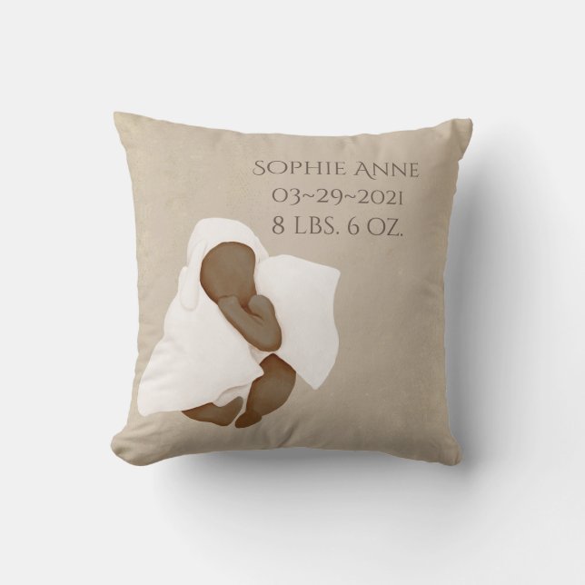 Almofada Nome do Bebê Watercolor Keepsasasakesteats (Frente)