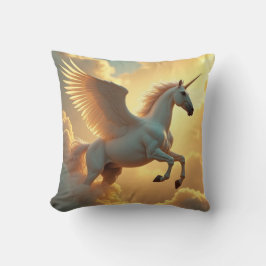 Almofada Nome do Monograma do Unicórnio Céu Mágico