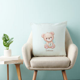 Almofada Nome do Monograma Gelado Urso Travesseiro Bear Bea
