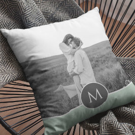 Almofada Nome e Foto Personalizados da Casa Pastel Minimali