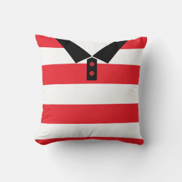 Almofada Nome e número Red Stripes Rugby Travesseiro de fut