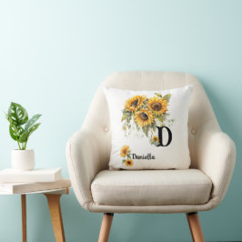 Almofada Nome Floral Personalizado
