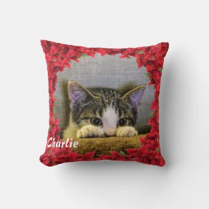 Almofada Nome/ Foto de Pet Personalizado de Natal