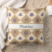 Nome Mágico de Menina Personalizado Dourado Xadrez