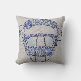 Almofada Nome & Número Jersey Estilo Baseball Travesseiro