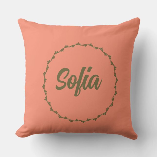 Almofada nome personalizado (Frente)