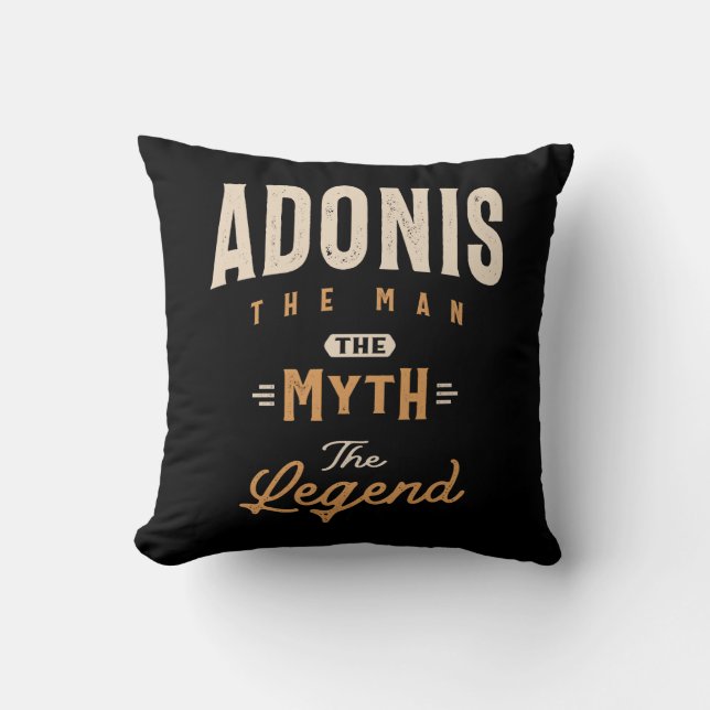 Almofada Nome Personalizado Adonis - Adonis Engraçado (Frente)