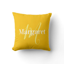Nome personalizado amarelo moderno