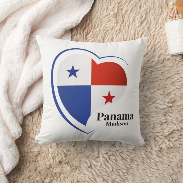 Almofada Nome Personalizado Amor Panamá (Cobertor)