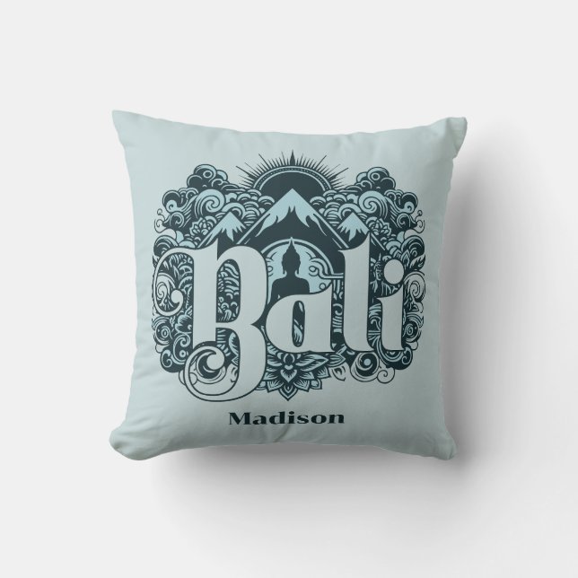 Almofada Nome Personalizado Bali (Frente)
