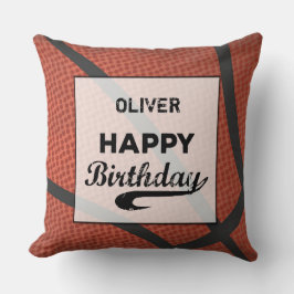 Almofada Nome personalizado Basball Ball Grande Grunge Birt