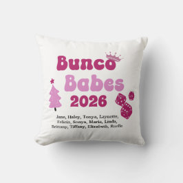Almofada Nome Personalizado Bunco Babes 