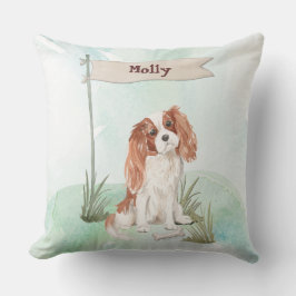 Almofada Nome Personalizado Cavalier King Charles Spaniel P