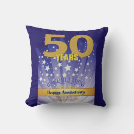 Almofada Nome PERSONALIZADO de 50 anos 12 Aniversário de Et