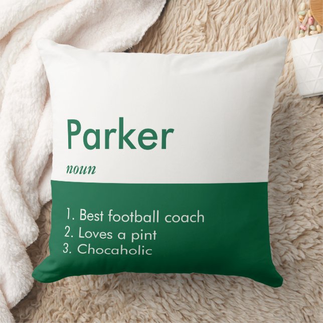 Almofada Nome Personalizado de Cor de Inscrição Editável (Cobertor)